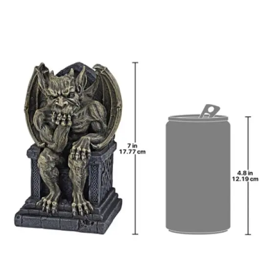 Design Toscano Hemlock's Gargoyle Throne Statue: Small image {1}