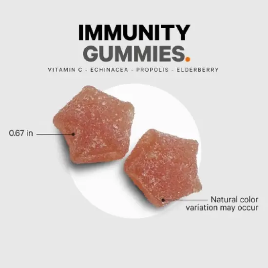 Codeage Immunity Gummies, Vitamin C, Sambucus Black Elderberry, Echinacea & Propolis Supplement - 60ct image {4}