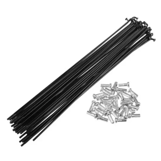 Unique Bargains 14G J Bend Bicycle Steel Spokes 36Pcs image {14}