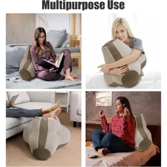 Sit-Up Bed Pillow: Adult Reading & Back Support (28x26x25IN) image {2}