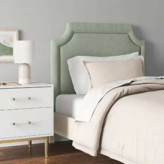 Twin Charlie Notched Border Stick-on-the-Wall Dorm Headboard - Threshold&trade; image {1}