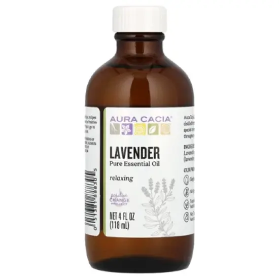 Aura Cacia Pure Essential Oil, Lavender, 4 fl oz (118 ml) image {2}