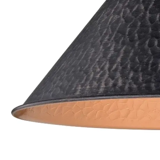 VAXCEL Outland 1 Light Farmhouse Outdoor Barn Dome Pendant Ceiling Light image {10}