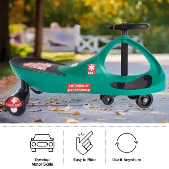 Toy Time Ambulance Wiggle Car Ride-On Toy - Green image {2}