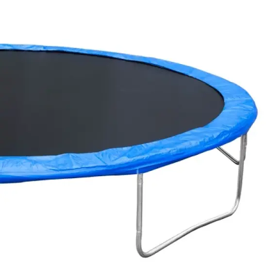 Jump Into Fun 14FT Outdoor Trampoline With Basketball Hoop, Ladder, Safety Enclosure Net Easy to Install & Built to Last For Kids And Adults image {2}