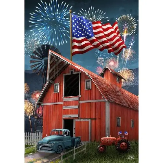 Briarwood Lane Summer House Flag 40x28 For Outdoor American Celebration Barn For Summer House Flag image {2}