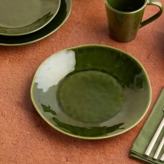 Certified International (Set of 4) 11" Dinner Plates Verde image {1}