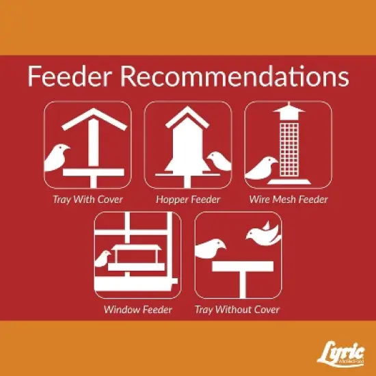 Lyric 18lb Cardinal Sunflower & Safflower Premium Wild Bird Food: Attracts Songbirds, For All Feeders image {4}