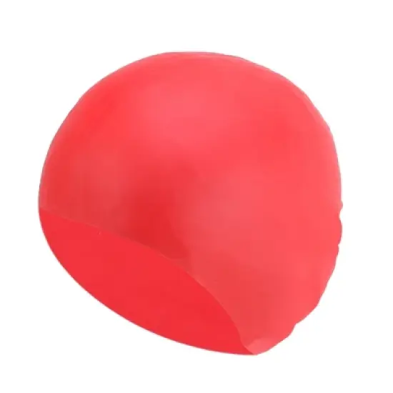 Unique Bargains Silicone Waterproof Solid Swim Cap 1 Pc image {5}