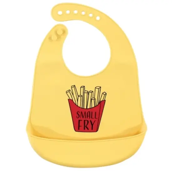Hudson Baby Infant Silicone Bibs 2pk, Small Fry, One Size image {1}