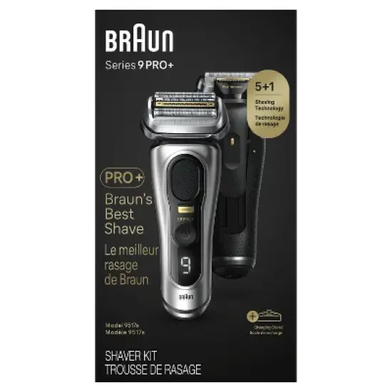 Braun Series 9-9517s Rechargeable Wet & Dry Electric Shaver image {8}