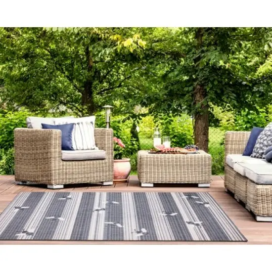 Liora Manne Malibu  Indoor/Outdoor Rug  Navy image {4}
