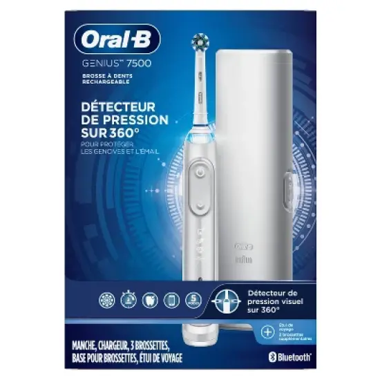 Oral-B Pro 7500 Power Rechargeable Electric Toothbrush Powered By Braun image {1}