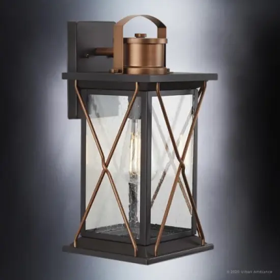 Urban Ambiance Luxury Colonial Outdoor Wall Light,  16"H x 7.5"W,  Olde Bronze Finish, UHP1233 image {3}