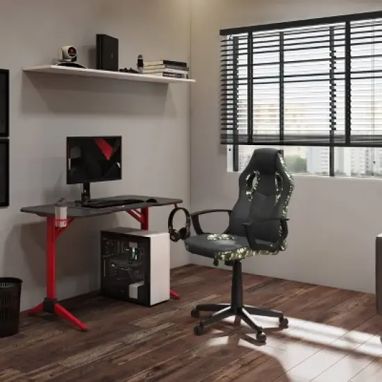 Mad Dog Gaming Chair Black and Camo - CorLiving image {1}