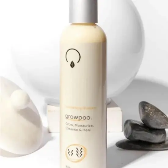 OrganiGrow GrowPoo Moisturizing Shampoo pH-Balanced, Gentle Protein Boost for MediumHigh Porosity Curls- 8 oz. image {1}