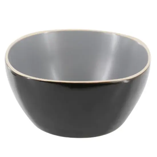 Hometrends Soho Lounge 4 Piece 6 Inch Stoneware Bowl Set in Grey image {1}