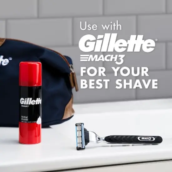 Gillette Foamy Men's Regular Shave Foam - Trial Size - 2oz image {2}
