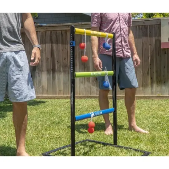 GoSports Pro Grade Ladder Toss Indoor - Outdoor Game Set with 6 Soft Rubber Bolo Balls, Travel Carrying Case and Score Trackers image {1}