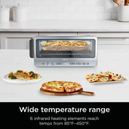 Ninja Flip Toaster Oven & Air Fryer, 8-in-1 Functionality, Flip Up & Away Capability for Storage Space SP151: Ninja Foodi, Airfryer image {8}