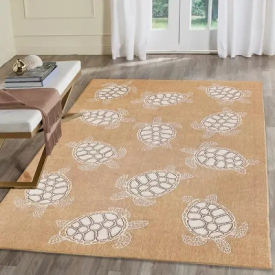 Liora Manne Carmel  Indoor/Outdoor Rug  Sand image {2}
