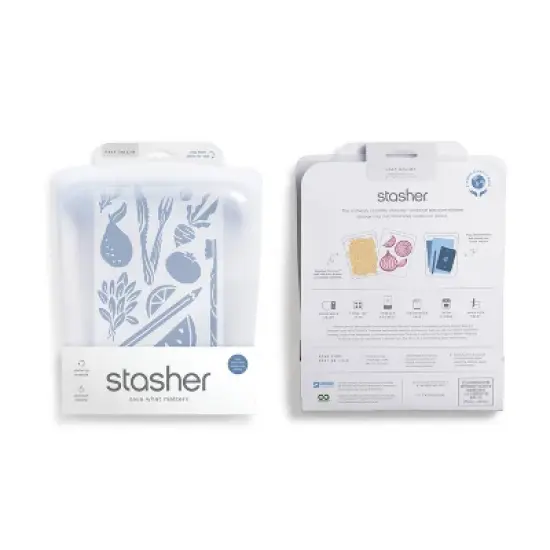 Stasher Reusable Food Storage Half Gallon Bag - Clear image {6}