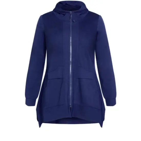 Women's Plus Size Timeout Bamboo Jacket - navy | Amber & Vanilla image {2}
