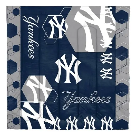MLB New York Yankees Hexagon Comforter Set image {1}