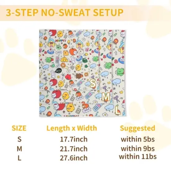 Unique Bargains Multifunctional Grooming Cat Wrap Yellow image {5}