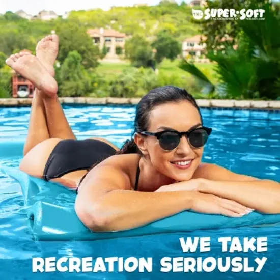 TRC Recreation Splash 1.25" Thick Foam Swimming Pool Float Mat image {4}