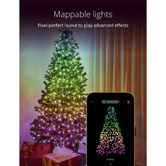 Twinkly Strings App-Controlled LED Christmas Lights Indoor and Outdoor Smart Lighting Decoration image {3}