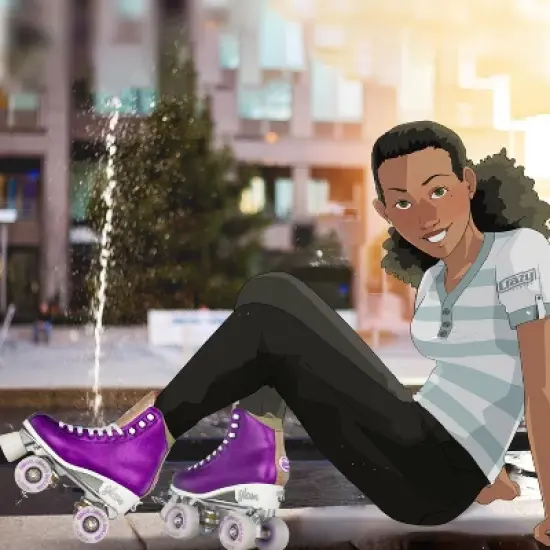 Crazy Skates Glam Adjustable Roller Skates For Women And Girls - Adjusts To Fit 4 Sizes image {5}