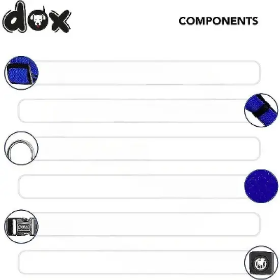 DDOXX Adjustable Air Mesh Step-in Dog Harness, Extra Small, Blue image {1}