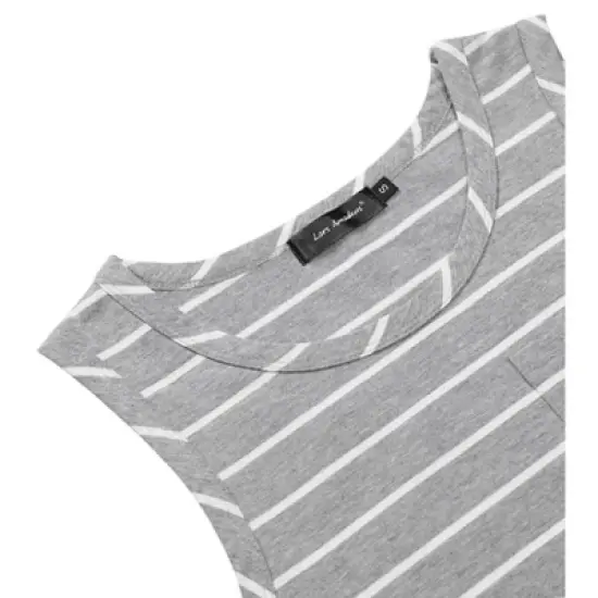 Lars Amadeus Men's Vest Round Neck Color Block Sleeveless Basic Tank Top image {4}