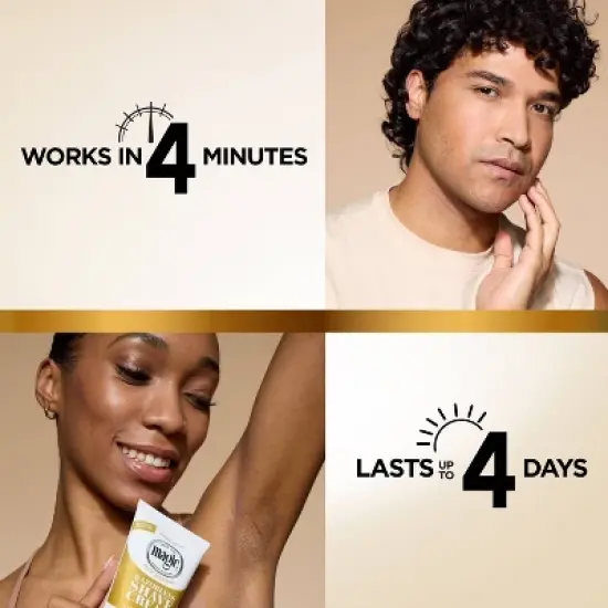 Magic Razorless Shaving Cream for Hair Removal, Bald Head Maintenance, Depilitory Cream - 6oz image {4}