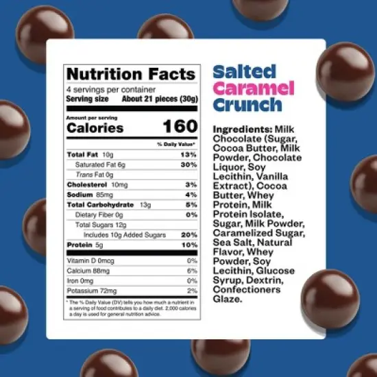 Tandy Chocolate Protein NomNoms - Salted Caramel Crunch - 4.2oz image {5}