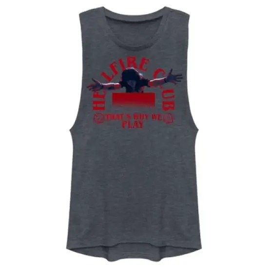 Junior's Stranger Things Eddie Munson Hellfire Club That's Why We Play Festival Muscle Tee image {3}