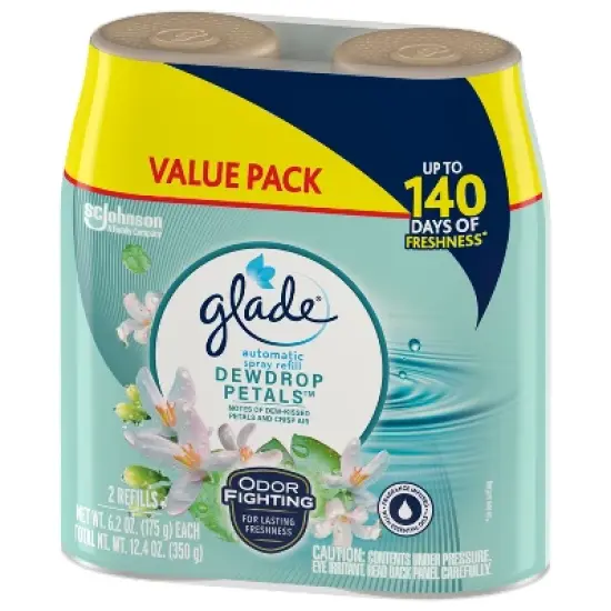 Glade Automatic Spray Air Freshener Refills - Dewdrop Petals - 6.2oz/2ct image {9}