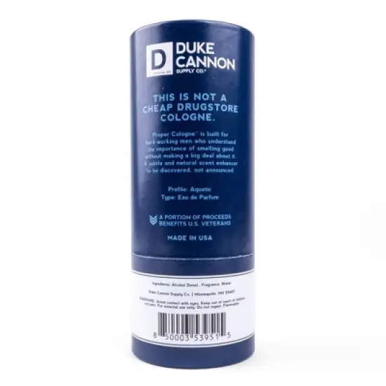 Duke Cannon Proper Cologne - Seneca - Bergamot, Neroli, and Cashmere Woods Scent - Cologne for Men's - 1.7 fl. Oz image {3}