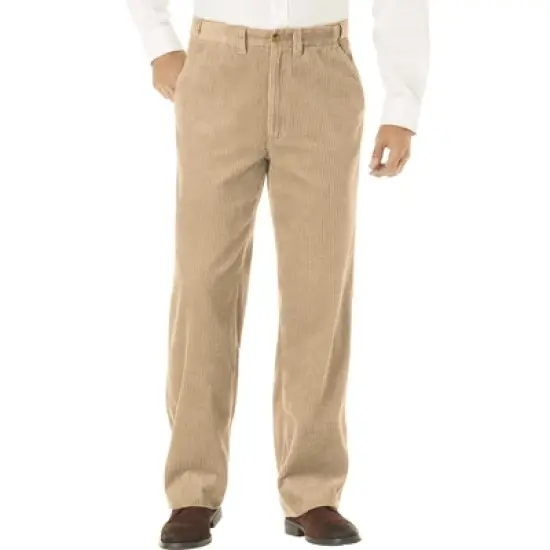 KingSize Men's Big & Tall Six-Wale Corduroy Plain Front Pants image {3}