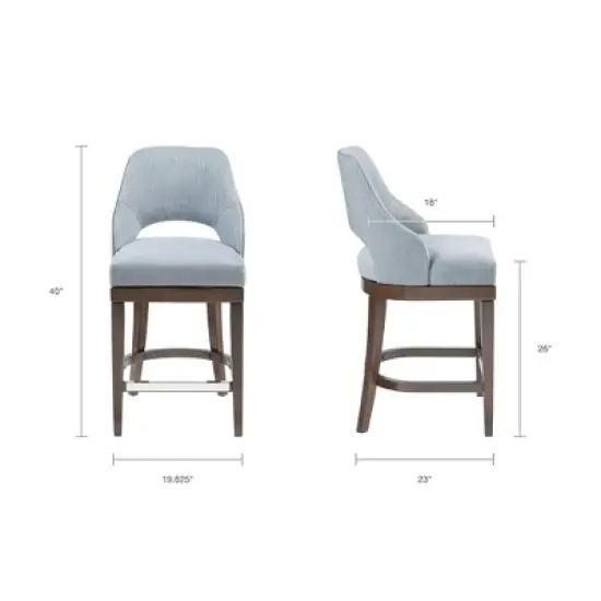 Ellery Counter Height Barstool with Swivel Seat image {7}