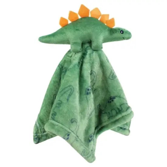 Hudson Baby Animal Face Security Blanket, Dinosaurs 3-Pack, One Size image {4}