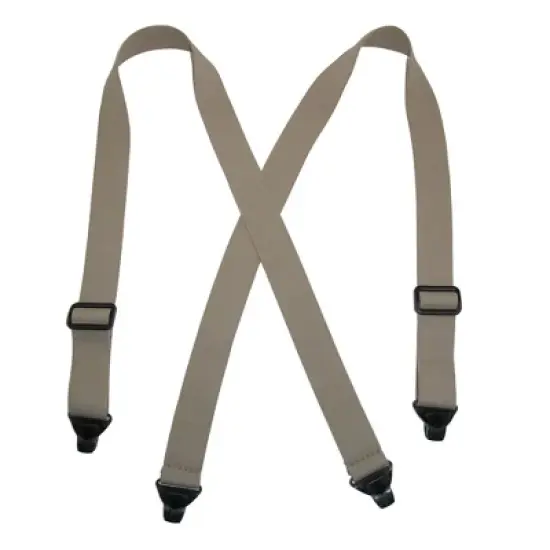 CTM Men's Elastic Plastic Clip-End TSA Compliant Airport Suspenders image {6}