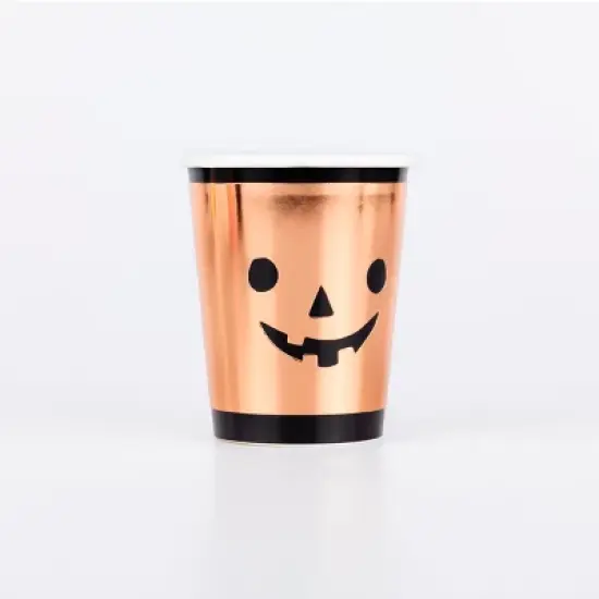 Meri Meri Copper Pumpkin Cups (Pack of 8) image {2}