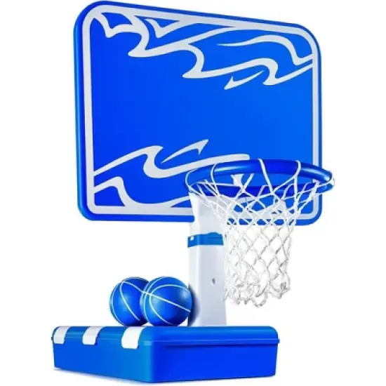 Pool Basketball Hoop &ndash; Poolside, Revolutionary Water Base and Storage System, Adjustable Heights, with 2 Balls, Air Pump, & Storage &ndash; Play22usa image {7}