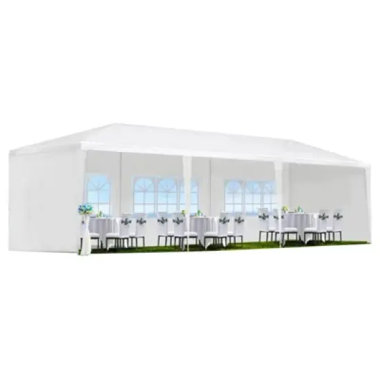 Waterproof Party Canopy Tent, Outdoor Wedding Tents with Removable Sidewalls, Patio Gazebo Shelter for Parties image {8}