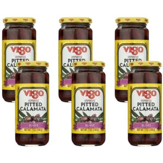 Vigo Pitted Calamata Olives - 6 pack, 7 oz image {4}