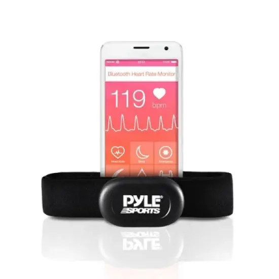 Pyle Bluetooth Training Heart Rate Monitor & Transmitter &ndash; Wireless, Soft Fabric Chest Strap, iOS & Android Compatible image {6}