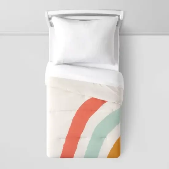 Toddler Placed Rainbow Print Kids' Comforter - Pillowfort&trade; image {1}
