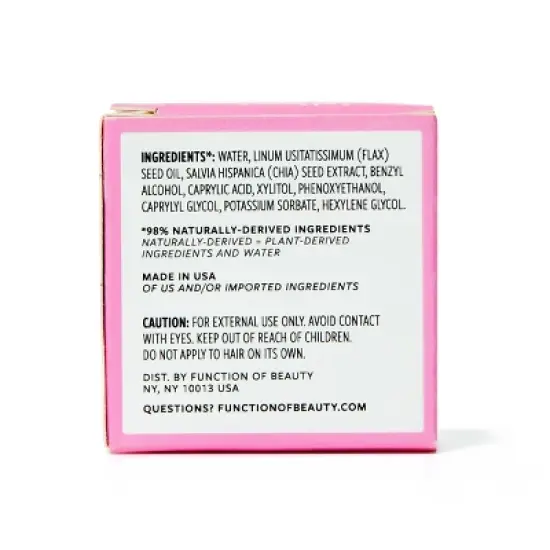 Function of Beauty Curl Definition #HairGoal Add-In Booster Treatment Shots with Flaxseed Oil - 2pk/0.2 fl oz image {3}